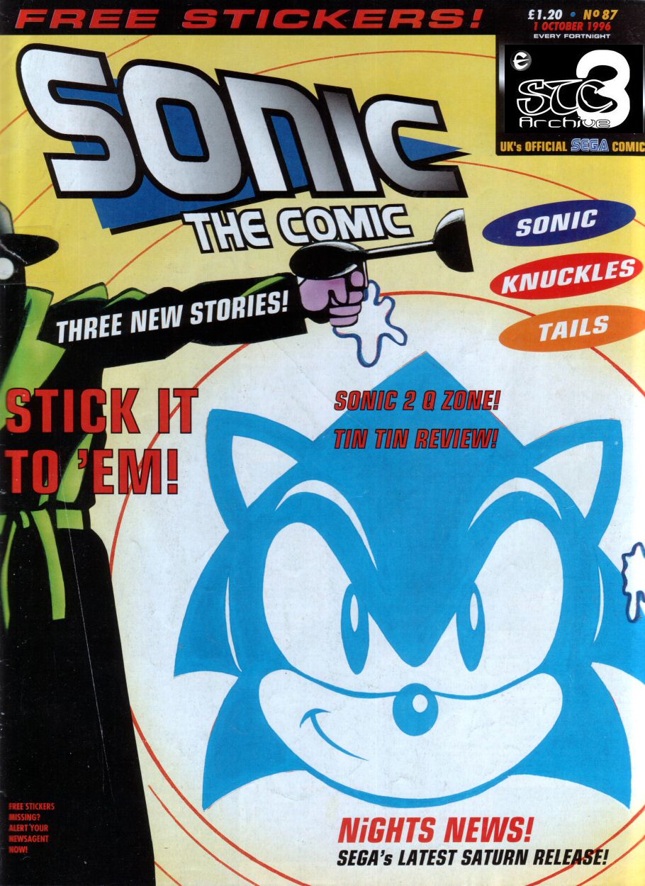 Sonic - The Comic Issue No. 087 Comic cover page